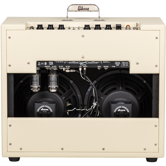 Gibson Dual Falcon 20 2x10 Combo Amplifier Cream Bronco Vinyl with Oxblood Grille