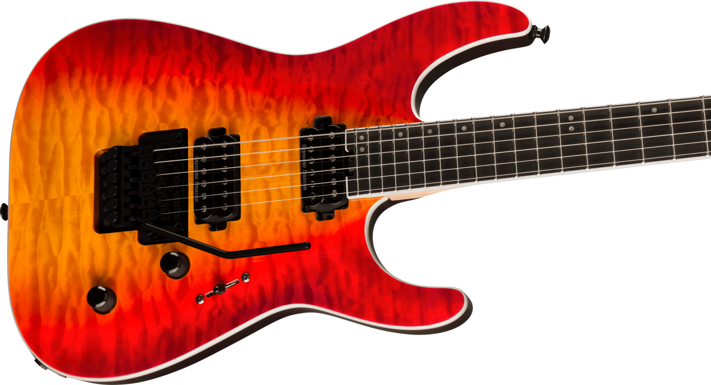 Jackson Pro Plus Series Dinky DKAQ Firestorm Ebony Fingerboard