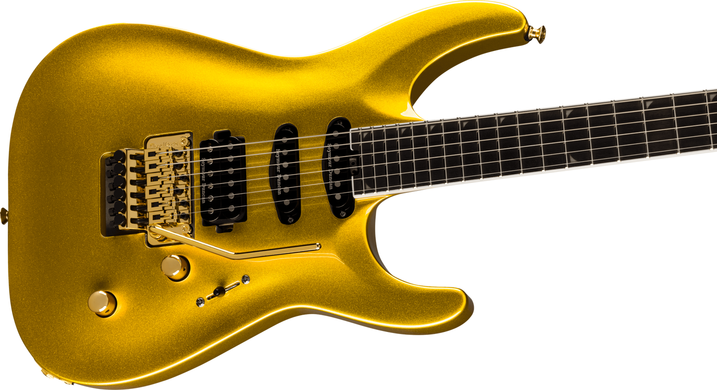 Jackson Pro Plus Series Soloist SLA3 Gold Bullion Ebony Fingerboard