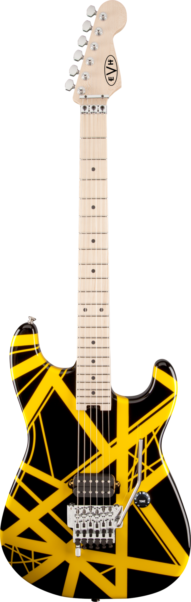 EVH Striped Series Black with Yellow Stripes