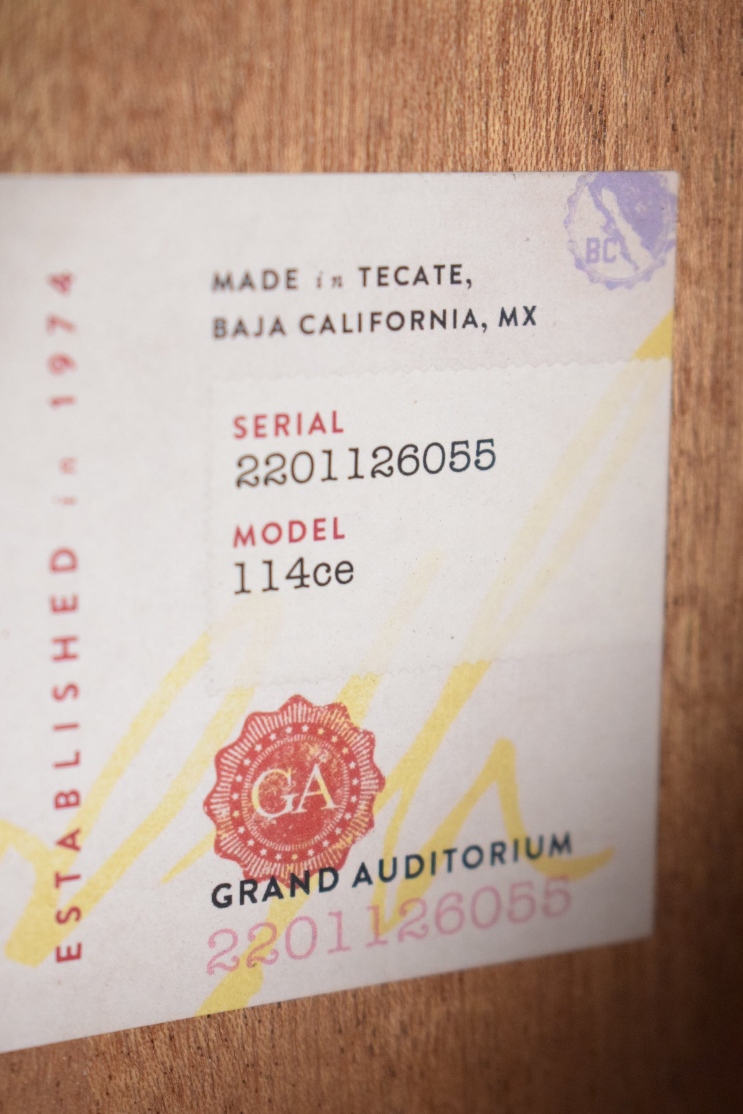 Taylor 114ce Sapele/Torrefied Spruce Natural