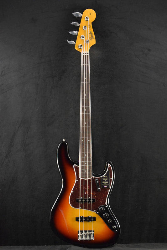 Fender American Vintage II 1966 Jazz Bass 3-Color Sunburst Rosewood Fingerboard