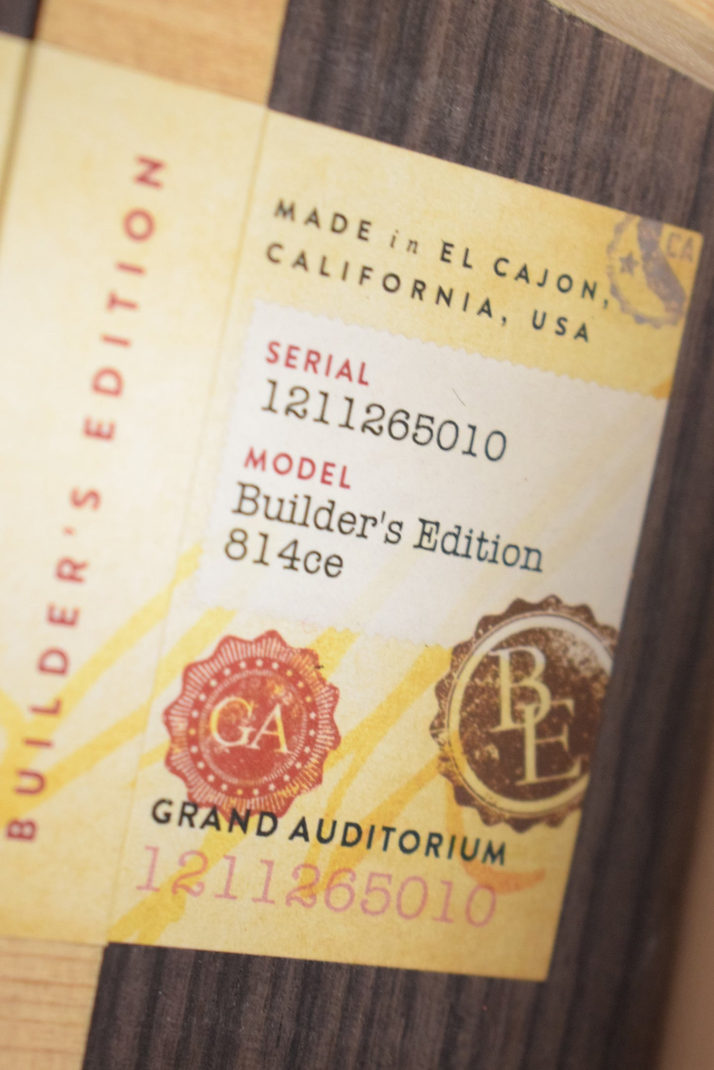 Taylor Builder's Edition 814ce Natural