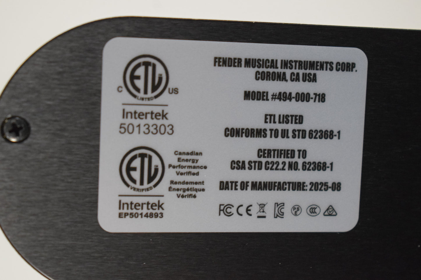 Fender Jack White Triplesonic Acoustasonic Telecaster Maple Fingerboard White Pickguard Satin Arctic White with Black Top