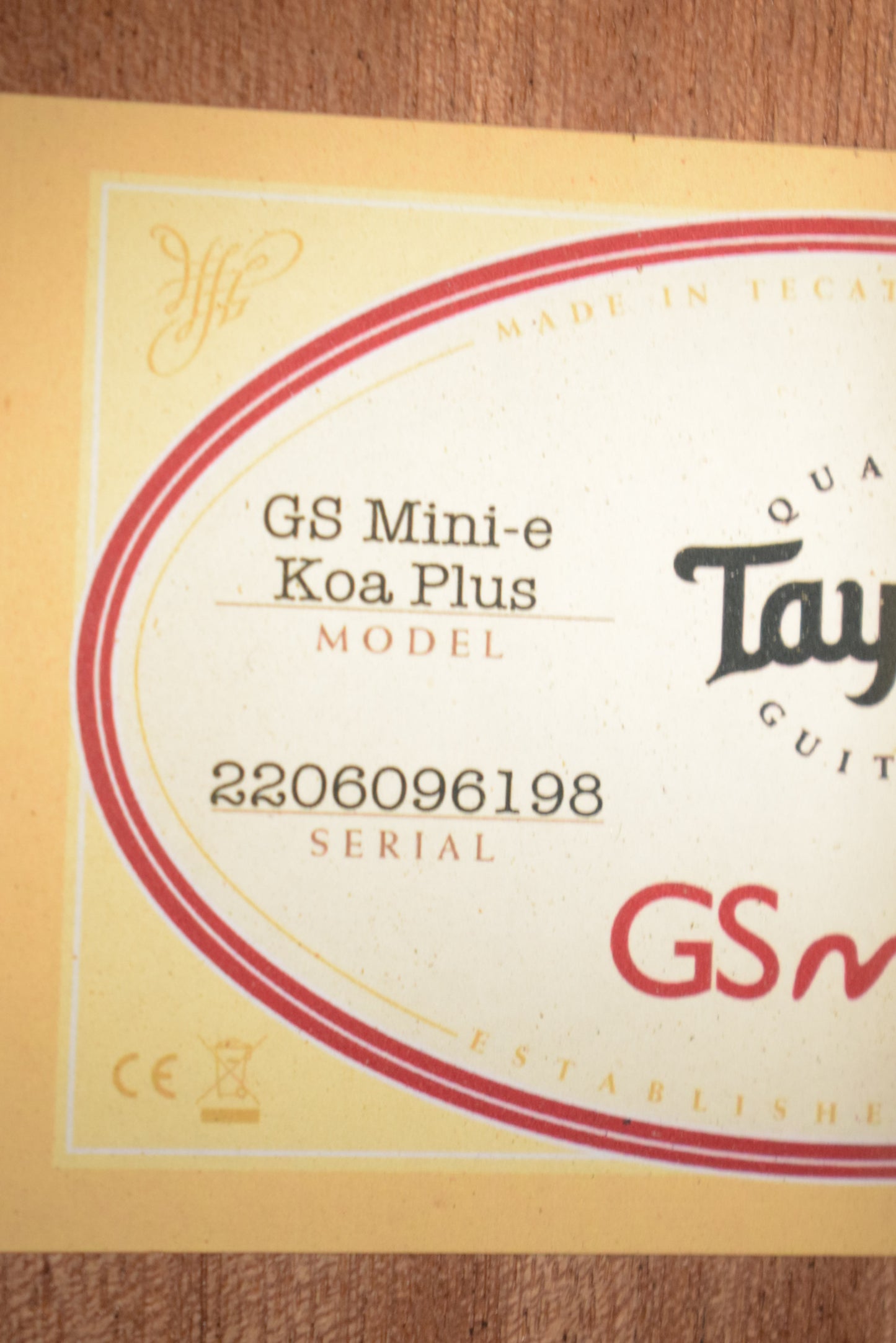 Taylor GS Mini-e Koa Plus Shaded Edge Burst