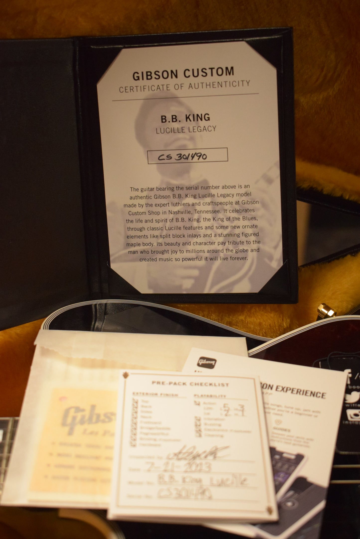 Gibson Custom Shop B.B. King Lucille Legacy Transparent Ebony