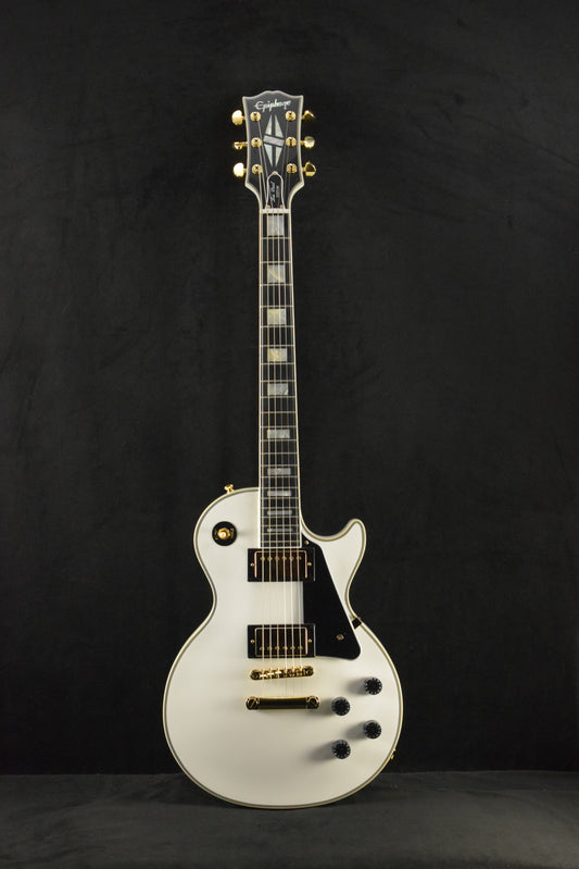 Epiphone IGC Les Paul Custom Alpine White w/ Hardshell Case