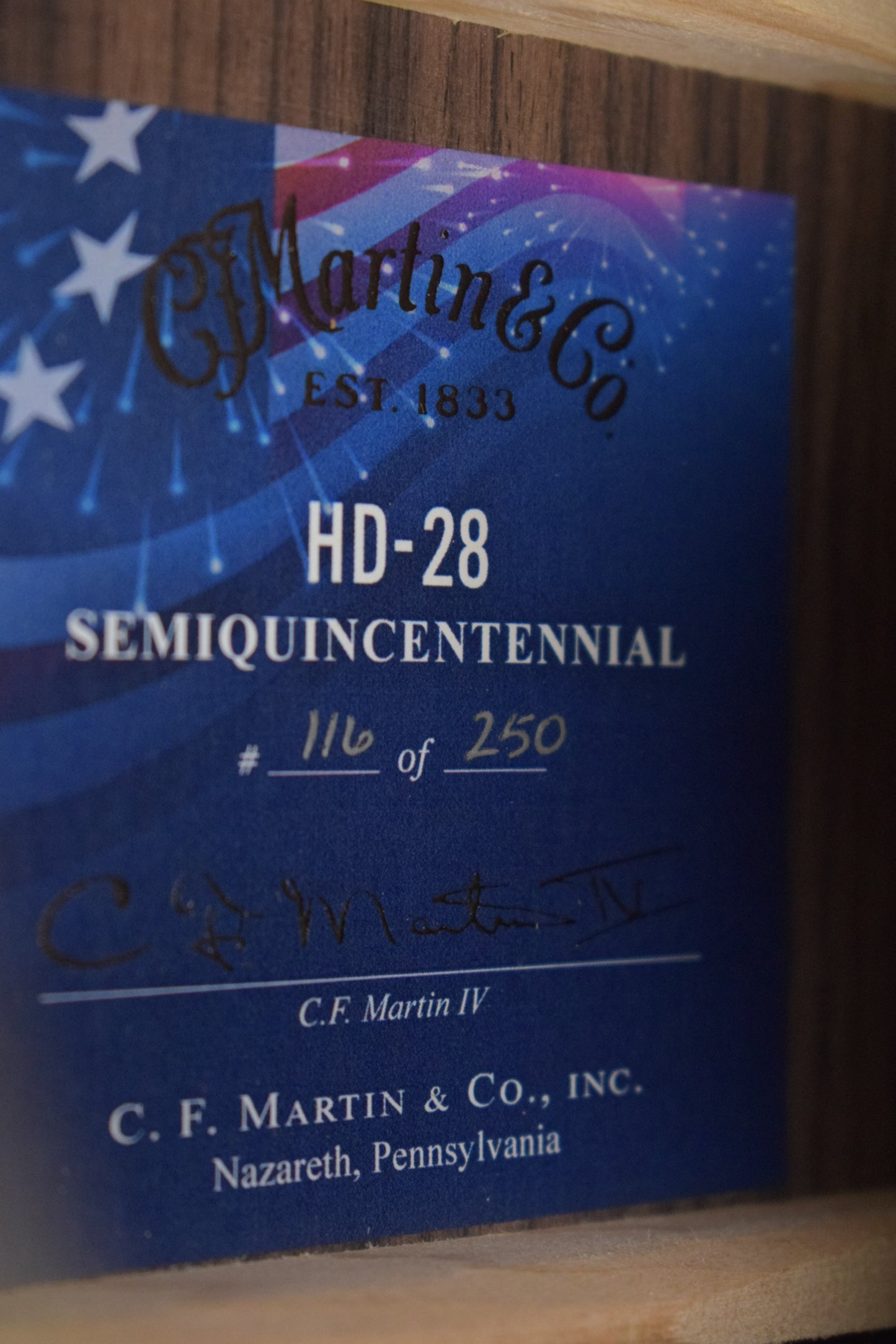 Martin HD-28 Semiquincentennial # 116 of 250