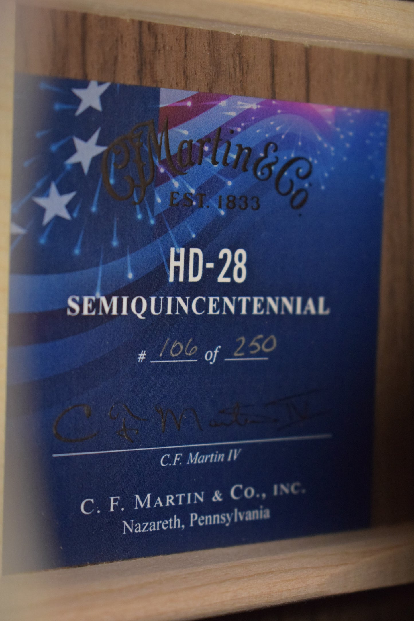 Martin HD-28 Semiquincentennial # 106 of 250