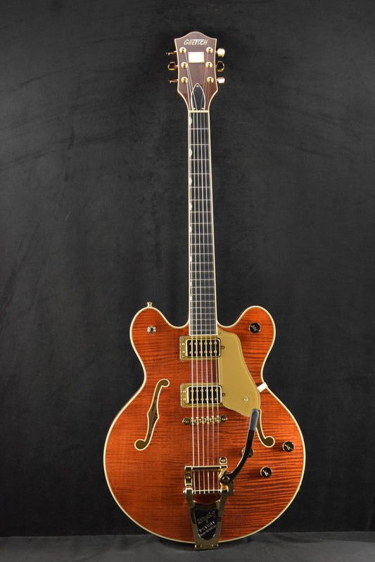Gretsch Broadkaster LX Figured Center Block with String-Thru Bigsby Bourbon Stain