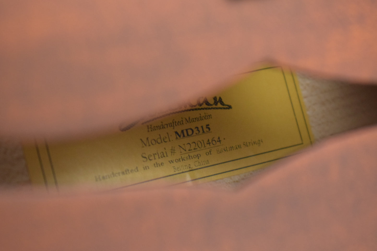 Eastman MD315 F-Style F-Hole Mandolin Classic Satin Finish