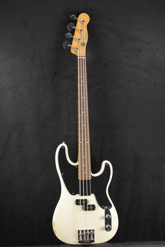 Fender Mike Dirnt Road Worn Precision Bass White Blonde Rosewood Fingerboard