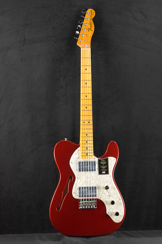 Fender American Vintage II 1972 Telecaster Thinline Candy Apple Red Maple Fingerboard