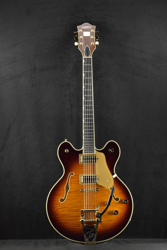 Gretsch Broadkaster LX Figured Center Block with String-Thru Bigsby Havana Burst