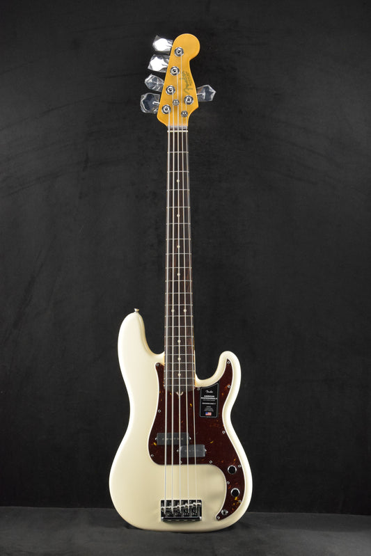 Fender American Professional II Precision Bass V Rosewood Fingerboard Olympic White