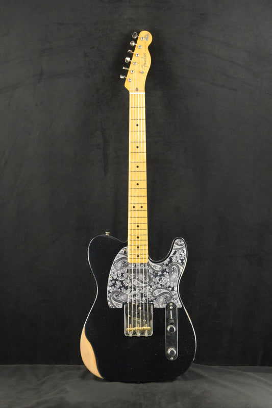 Fender Brad Paisley Road Worn Telecaster Maple Fingerboard Black Sparkle