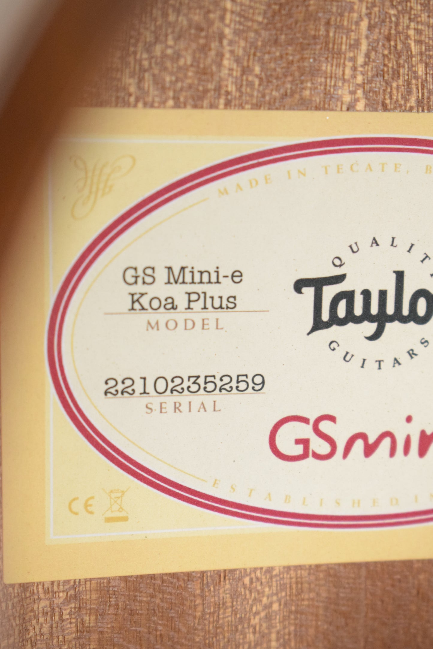 Taylor GS Mini-e Koa Plus Shaded Edge Burst