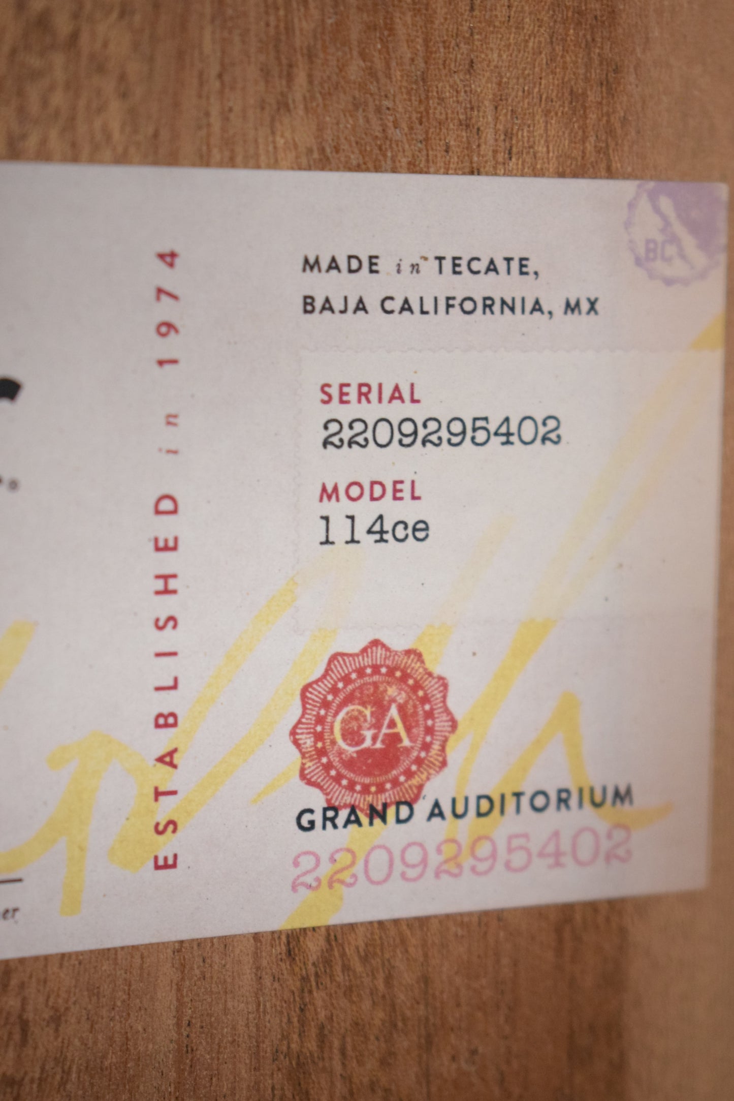 Taylor 114ce Sapele/Torrefied Spruce Natural