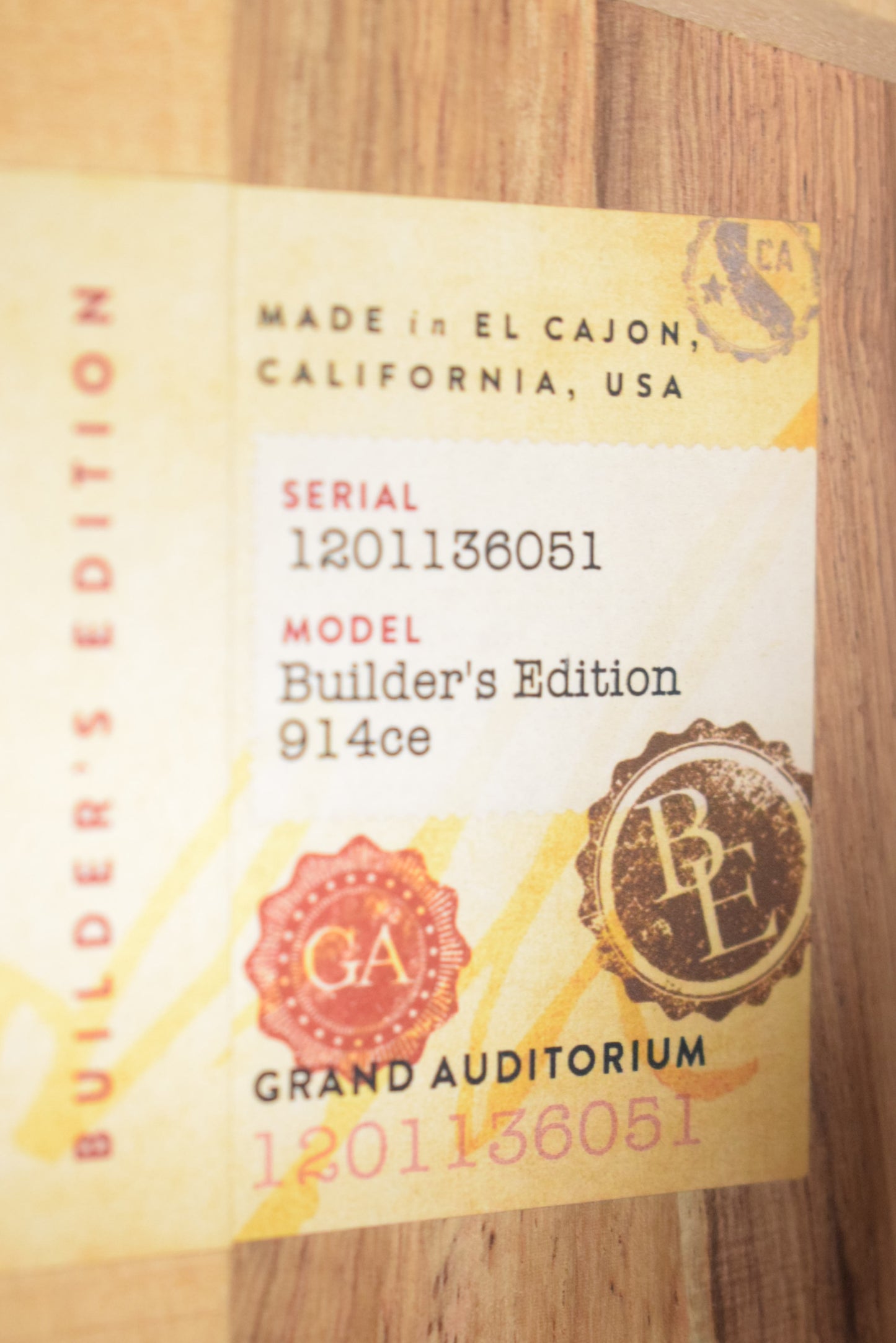 Taylor Next Generation Builder's Edition 914ce Honduran Rosewood/Sinker Redwood