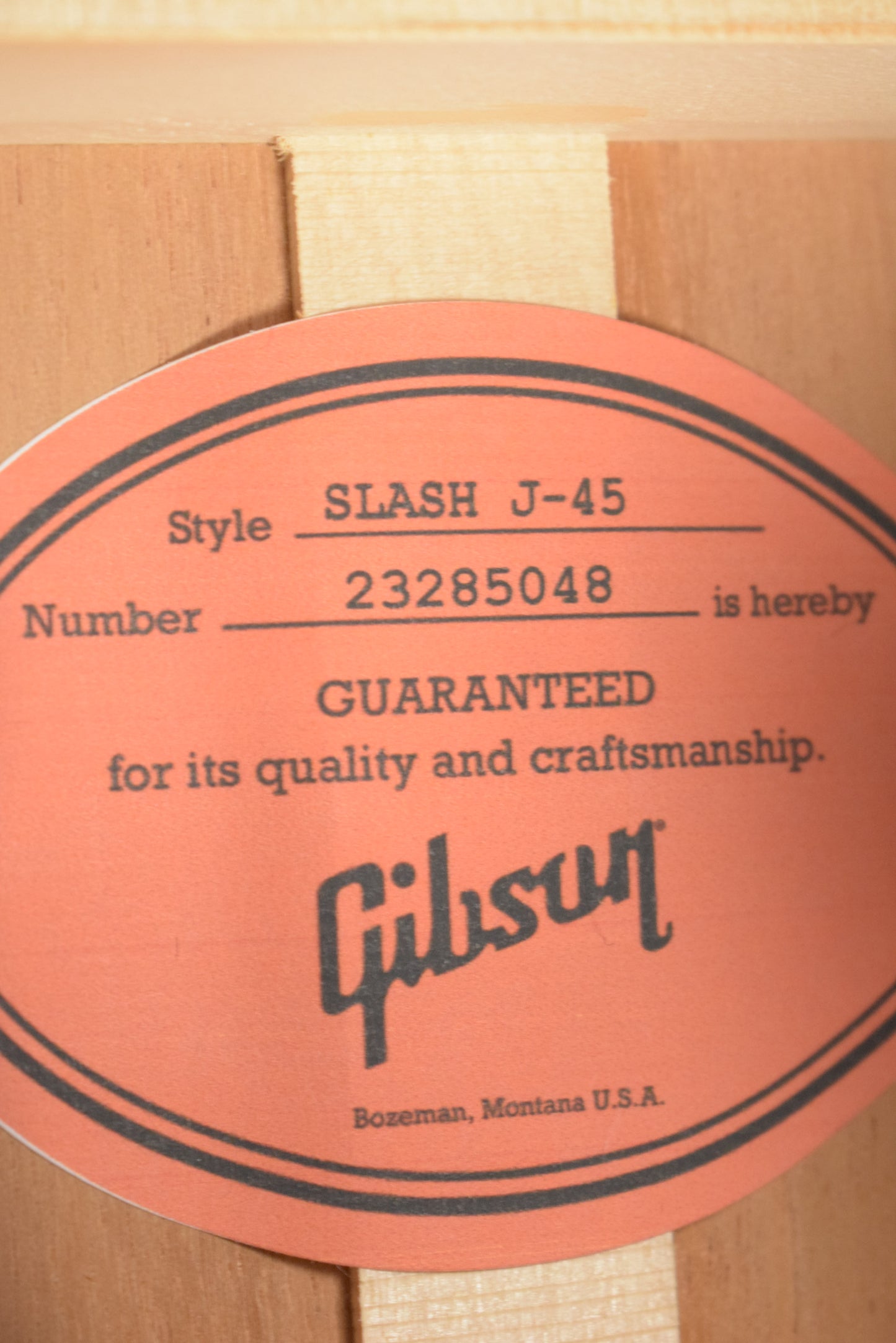 Gibson Custom Slash J-45 November Burst