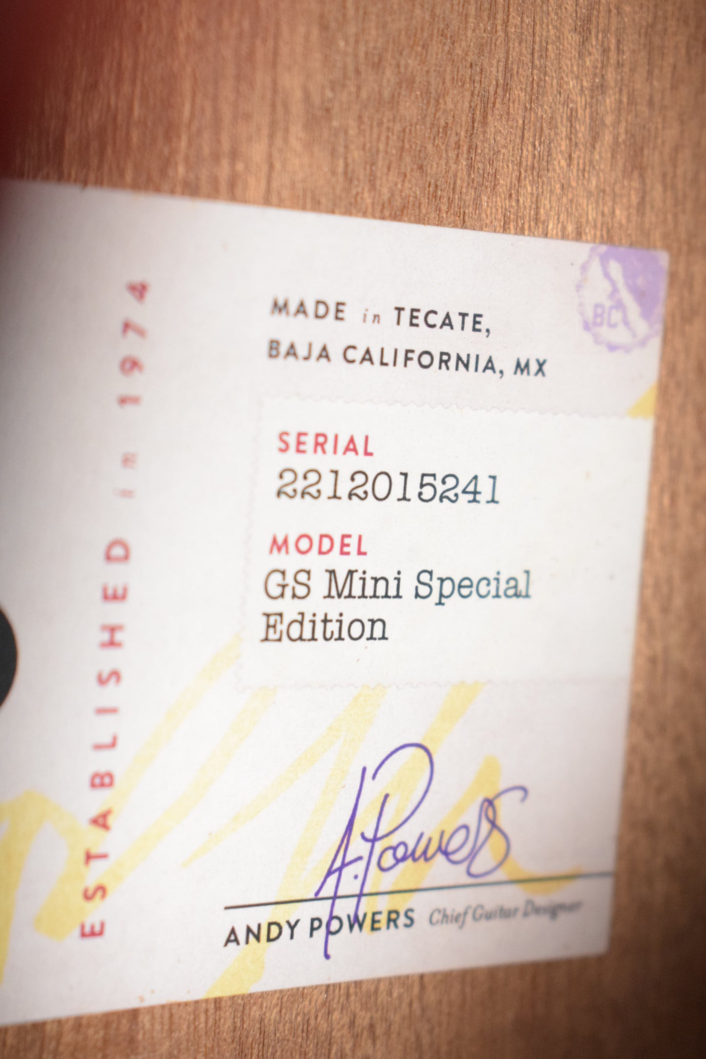 Taylor ZEDD GS Mini Telos Special Edition