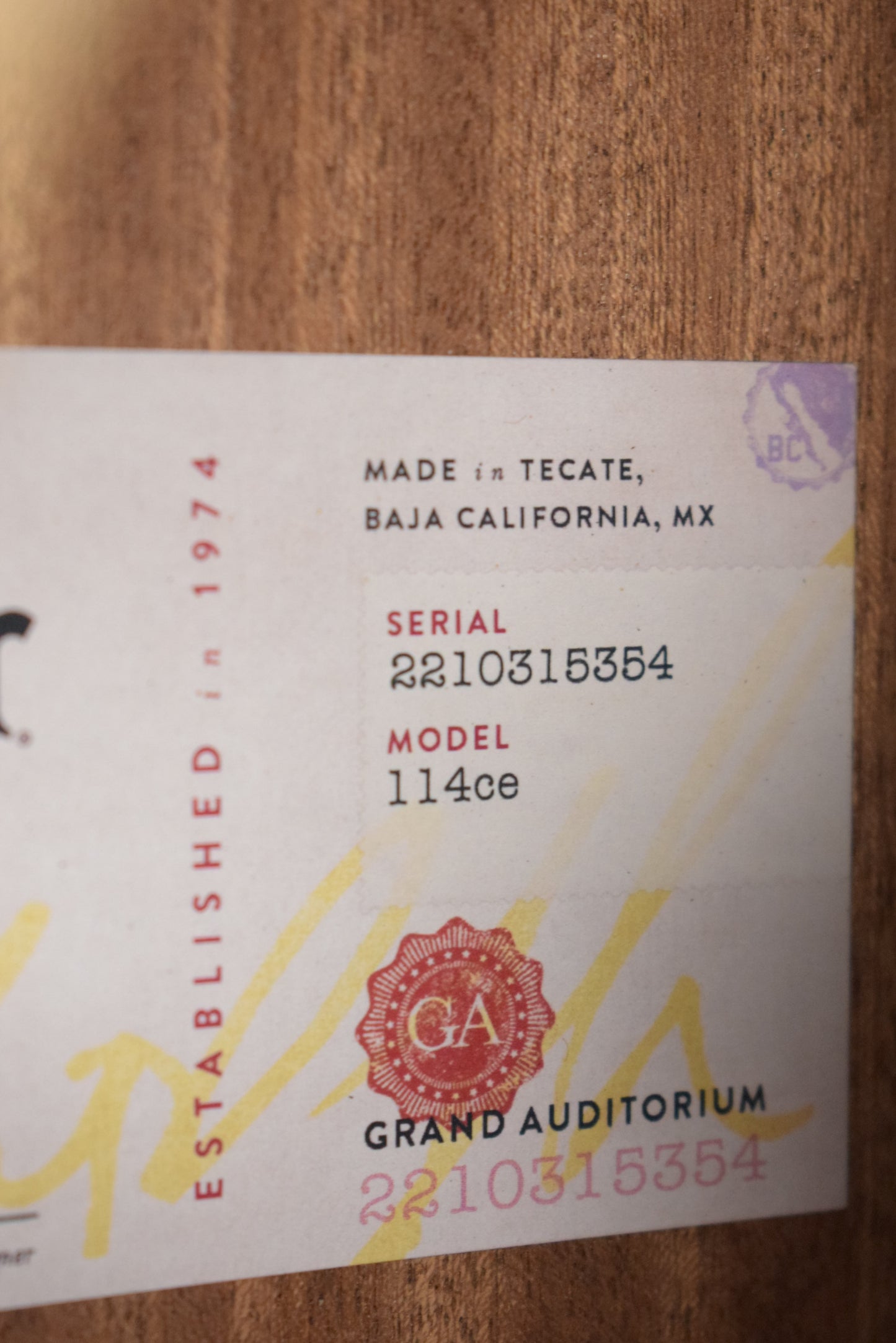 Taylor 114ce Sapele/Torrefied Spruce Natural