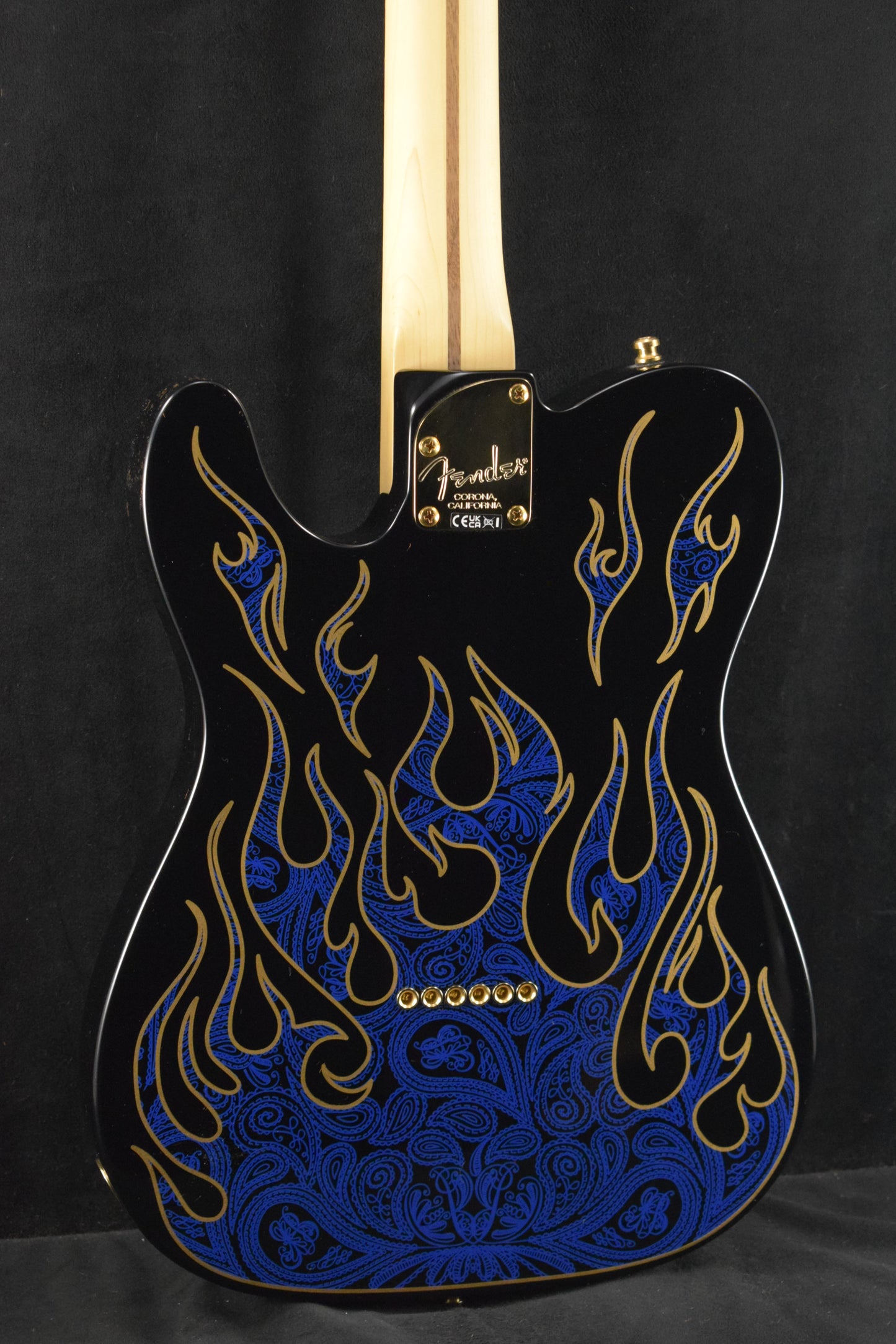 Fender James Burton Telecaster Blue Paisley Flames Maple Fingerboard