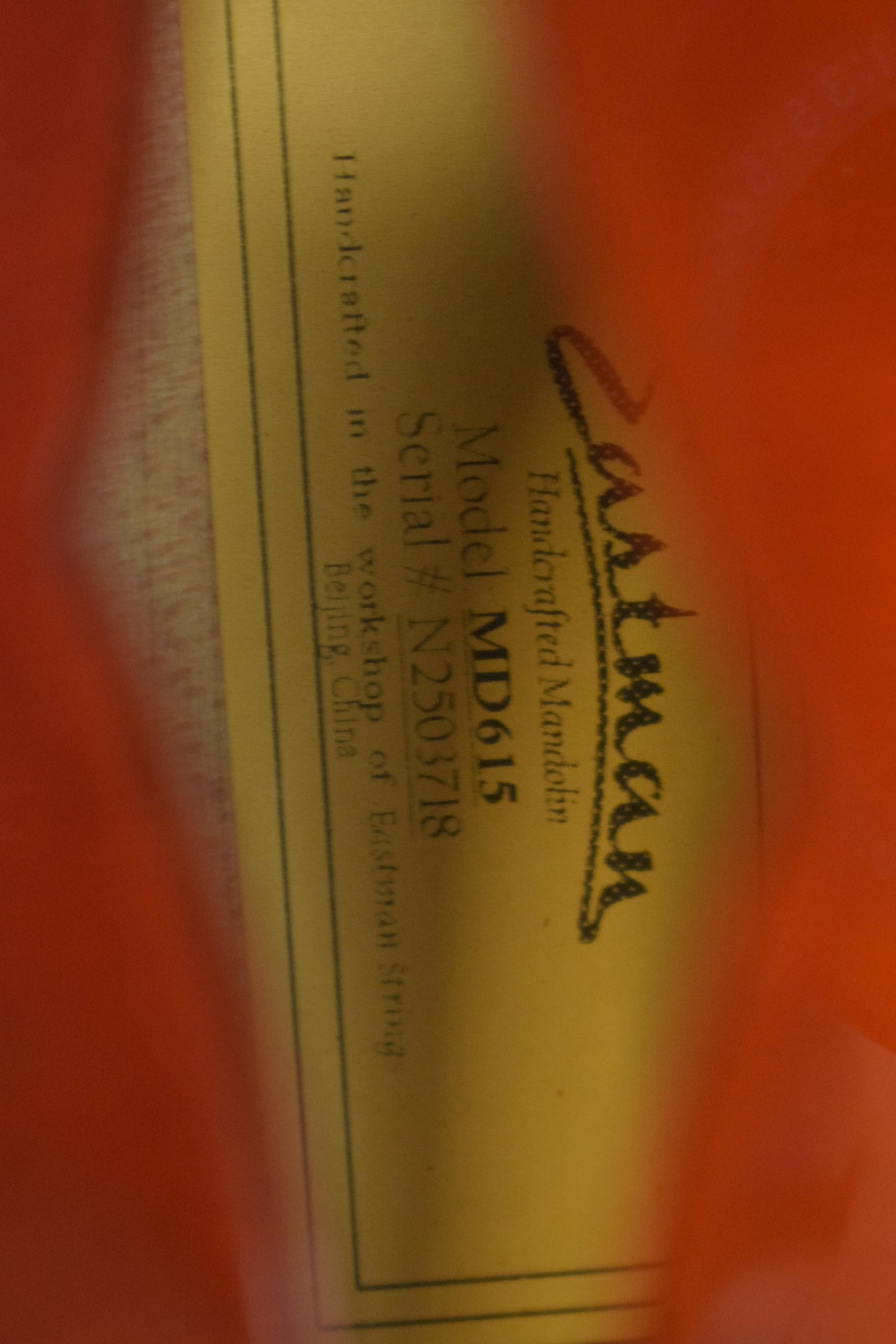 Eastman MD615 F-Style F-Hole Electric Mandolin Classic Gloss