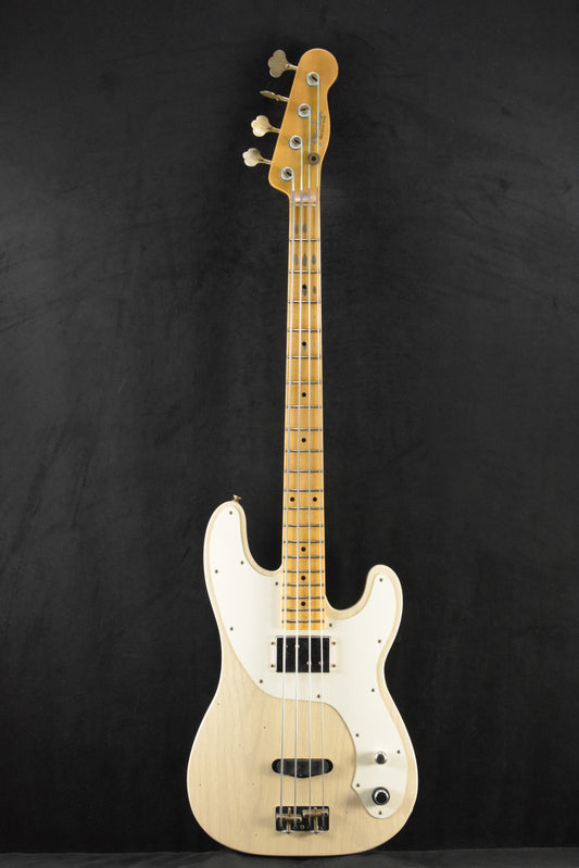 Fender B6 75th Anniversary Tele Bass Journeyman Relic - Aged White Blonde