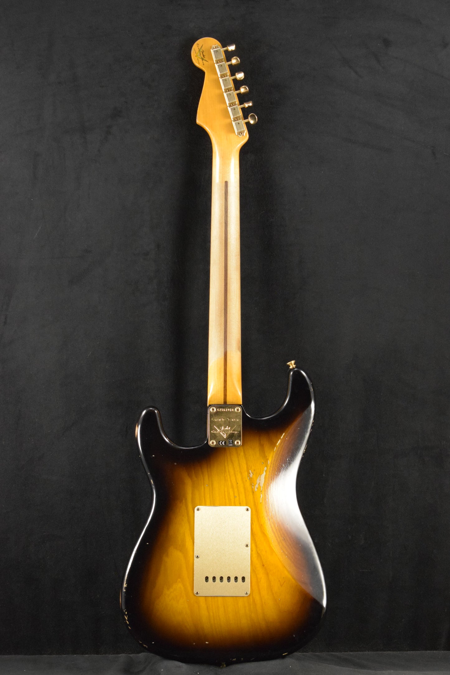 Fender Custom Shop '55 Stratocaster Relic Wide Fade 2-Color Sunburst Gold Hardware