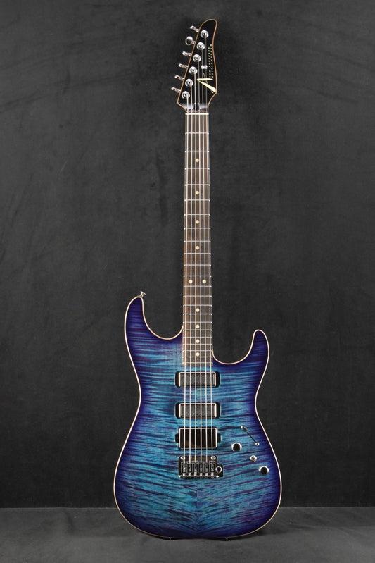 Tom Anderson Drop Top Ultraviolet Blue with Purple Edge Burst with Binding