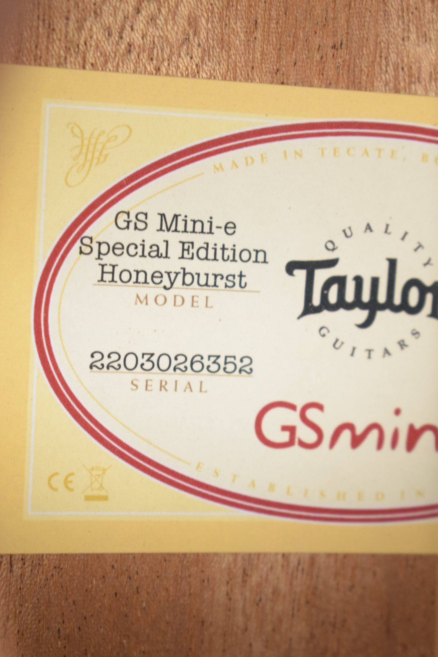 Taylor GS Mini-e Special Edition Honeyburst