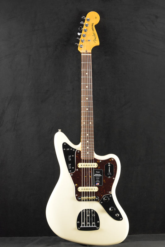 Fender American Professional Jaguar Olympic White Rosewood Fingerboard