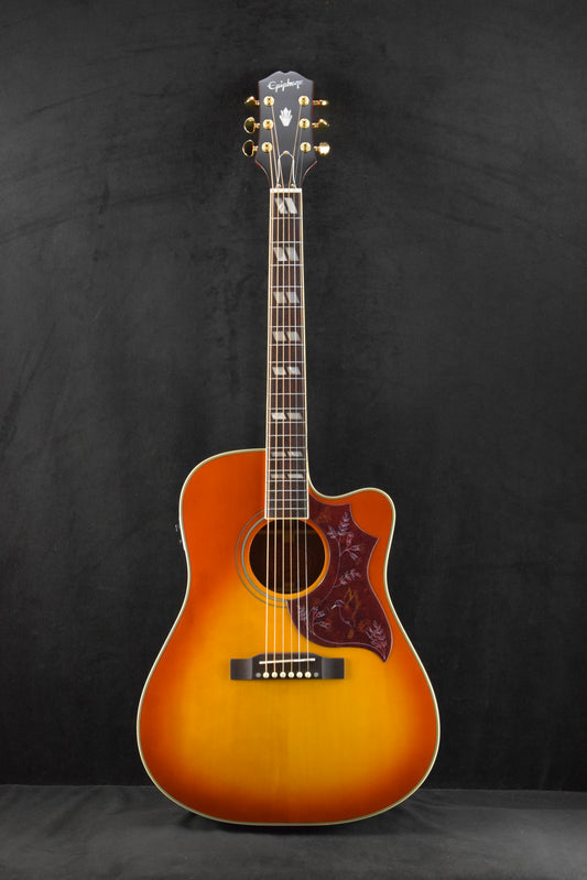 Epiphone Hummingbird Standard EC Electric Cutaway Cherry Sunburst w/ Premium Gig Bag