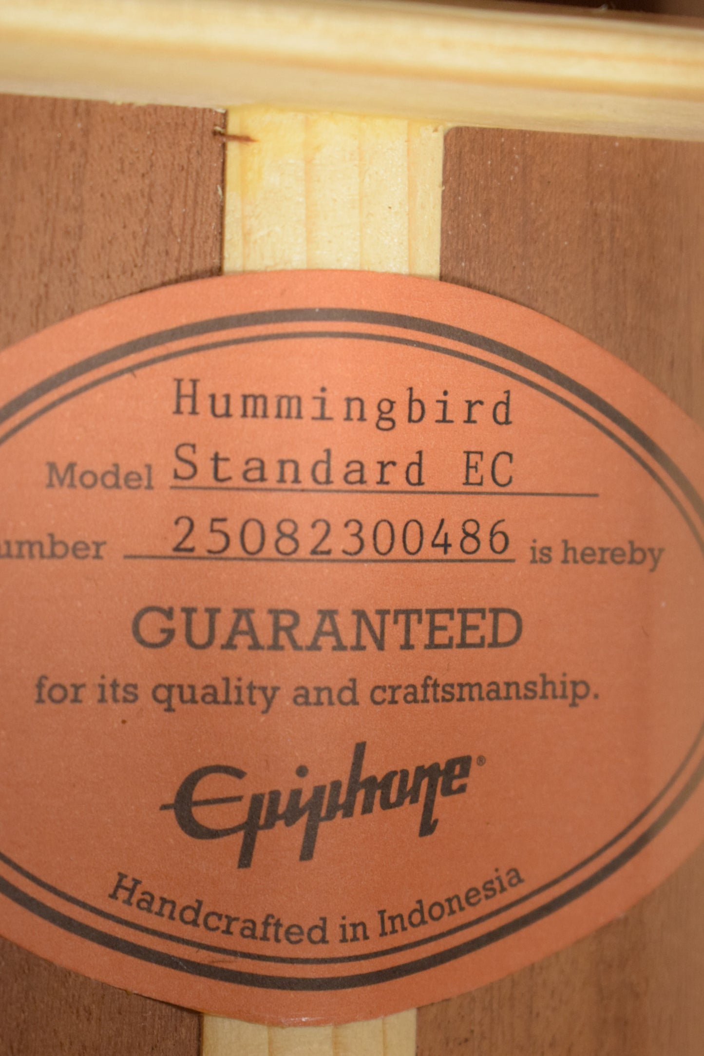 Epiphone Hummingbird Standard EC Electric Cutaway Cherry Sunburst w/ Premium Gig Bag