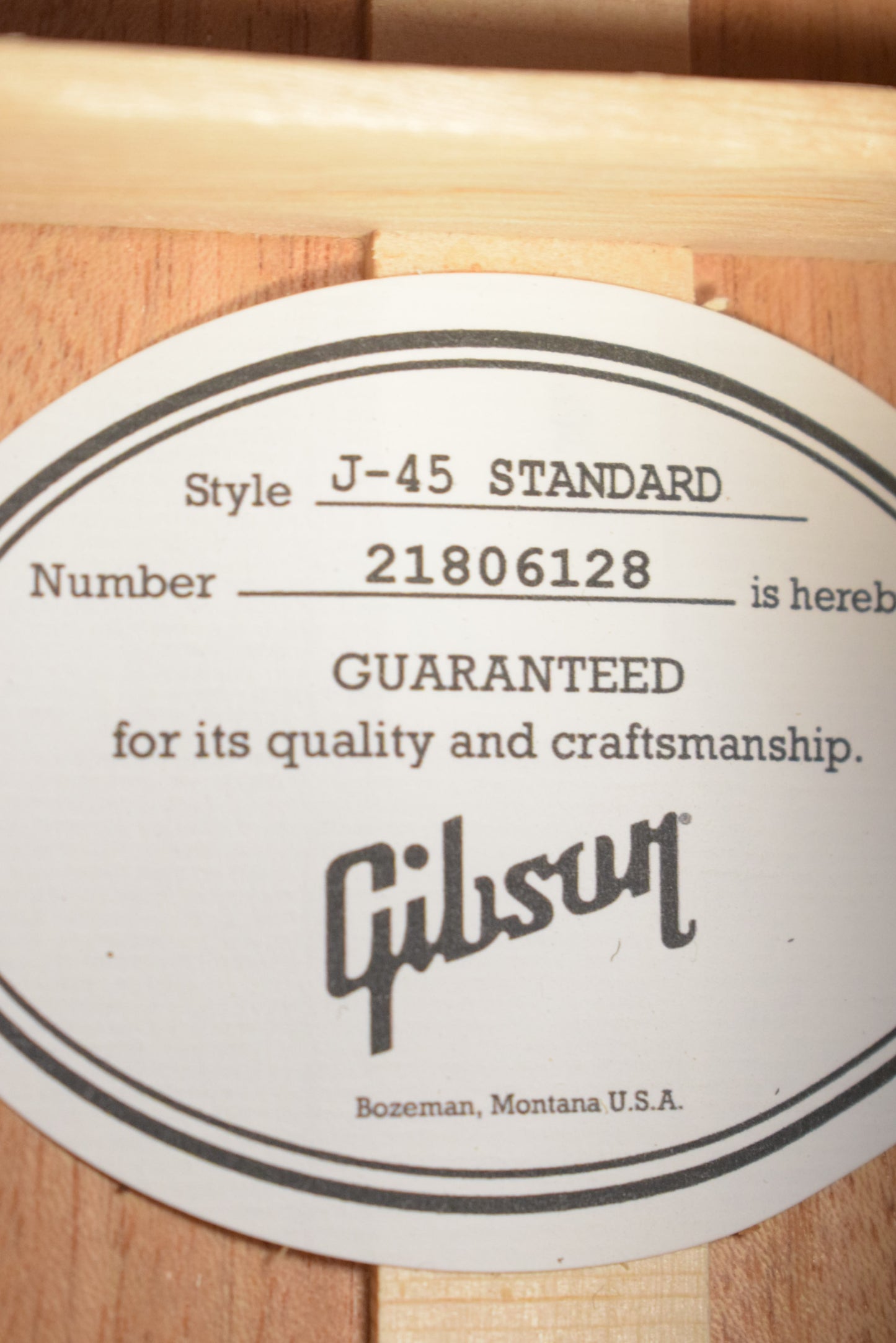 Gibson J-45 Standard Vintage Sunburst