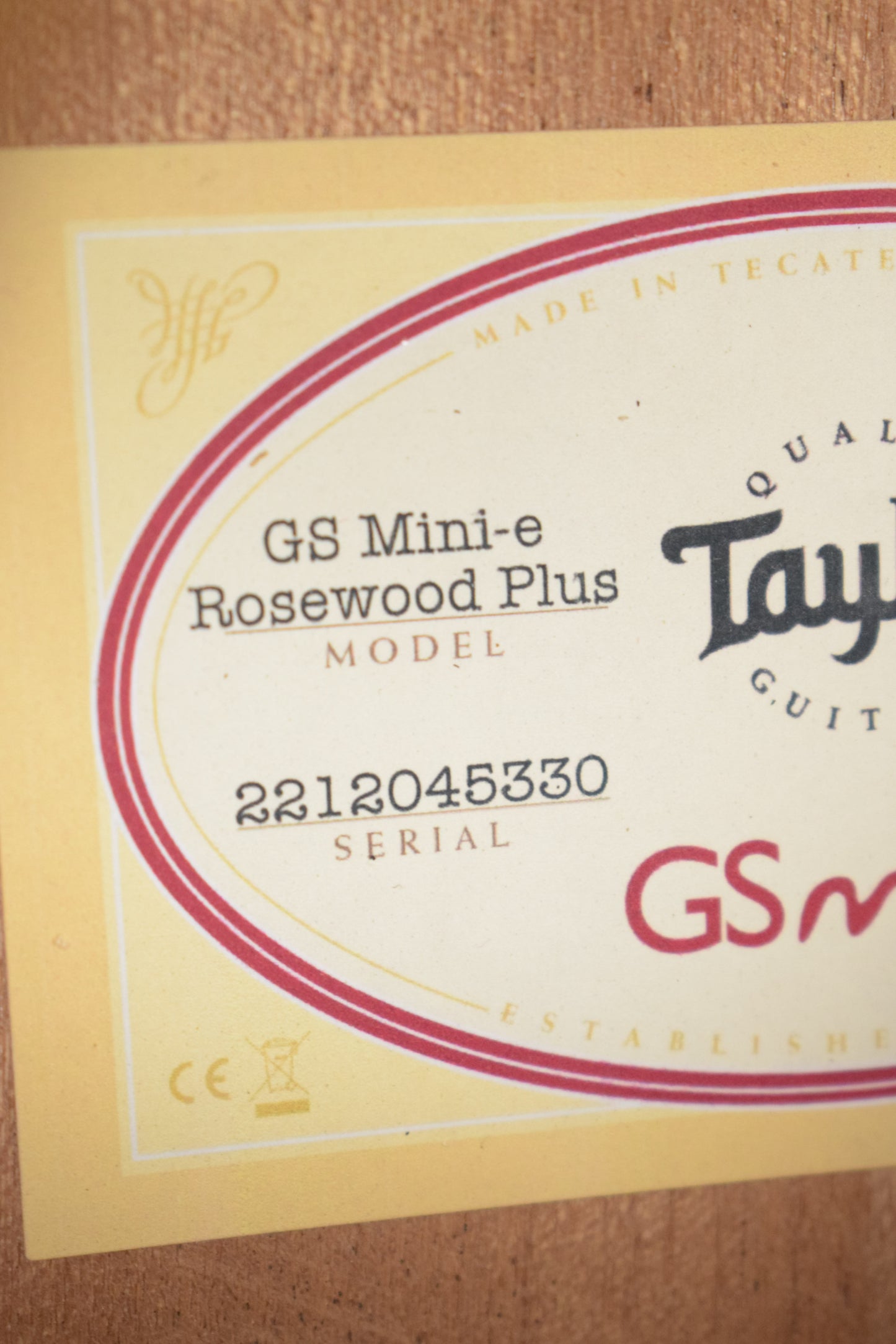 Taylor GS Mini-e Rosewood Plus Natural Gloss