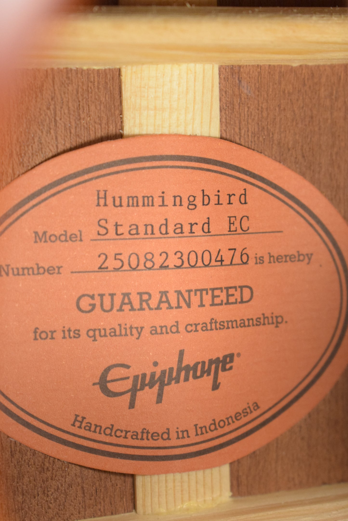 Epiphone Hummingbird Standard EC Electric Cutaway Cherry Sunburst w/ Premium Gig Bag