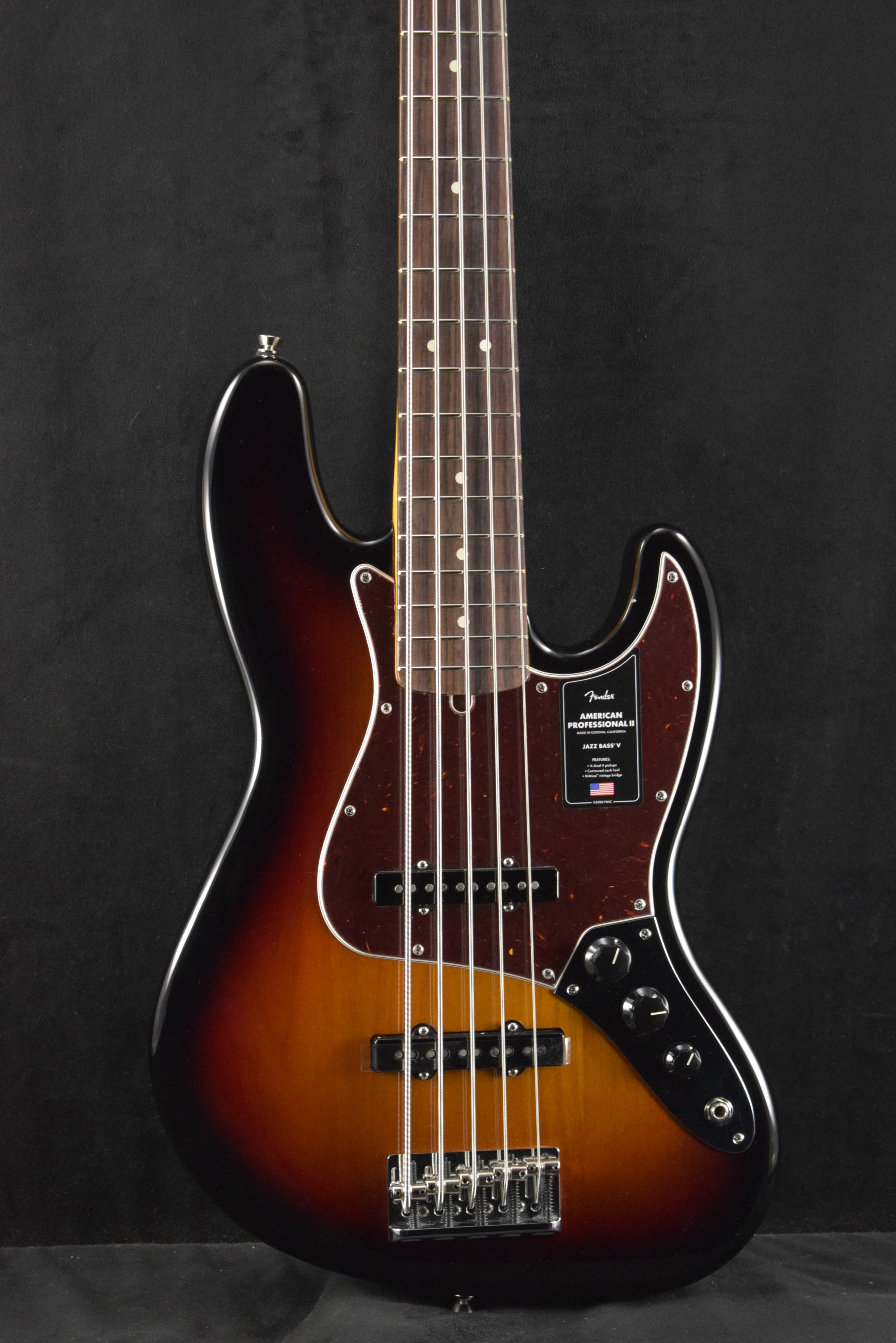 ベース Fender American Professional II Jazz Ba Fender American Professional II Jazz Bass V 3-Color Sunburst