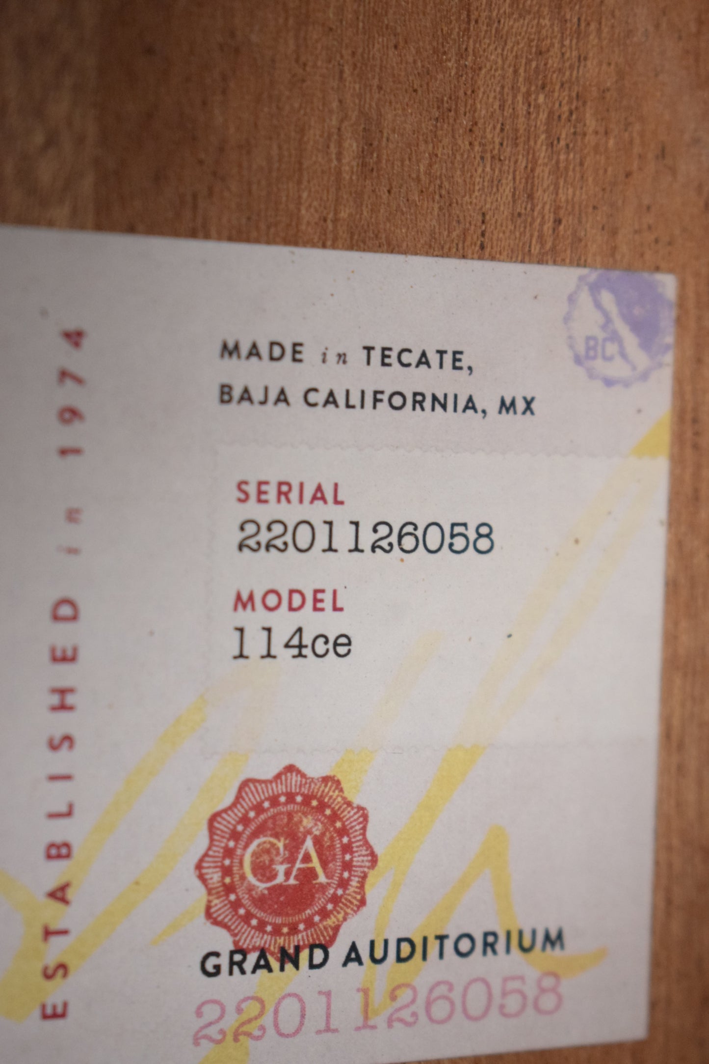 Taylor 114ce Sapele/Torrefied Spruce Natural