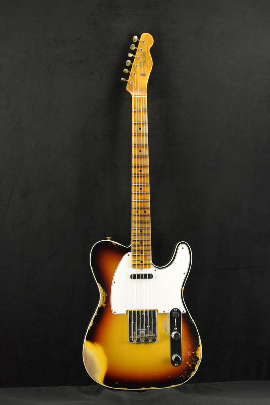 Fender Custom Shop '65 Tele Custom Heavy Relic - Faded 3 Color Sunburst