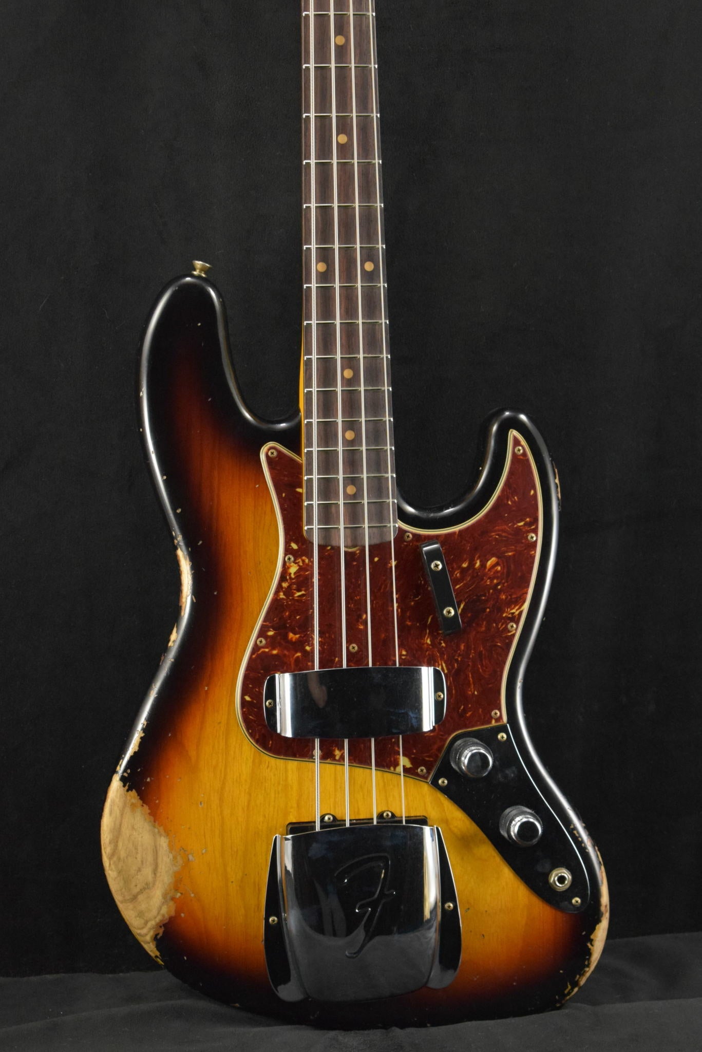 Fender 1961 Jazz Bass Heavy Relic 3-Color Sunburst 3A Rosewood