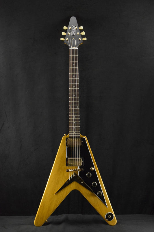 Gibson Custom Shop 1958 Korina Flying V Reissue (Black Pickguard) Natural