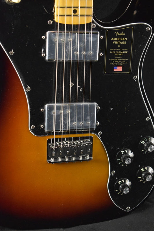 Fender American Vintage II 1975 Telecaster Deluxe 3-Color Sunburst Maple Fingerboard