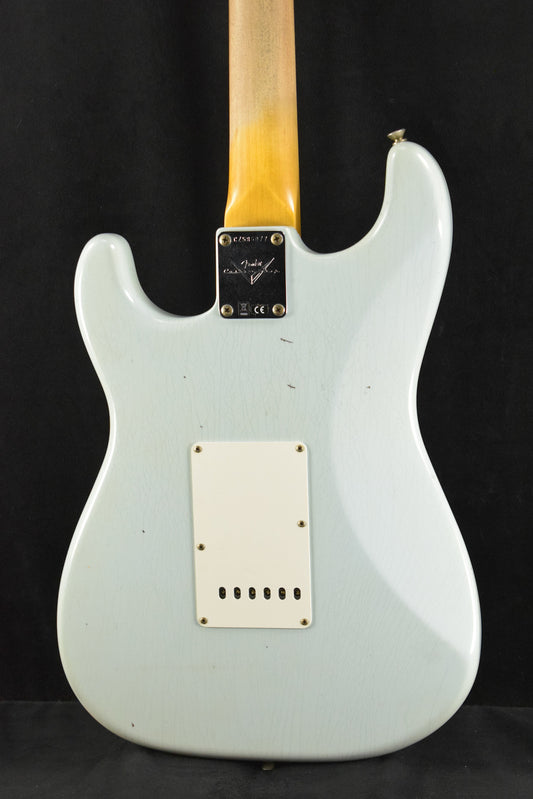 Fender 1959 Stratocaster Journeyman Relic Super Faded Aged Sonic Blue 3A Rosewood Fingerboard