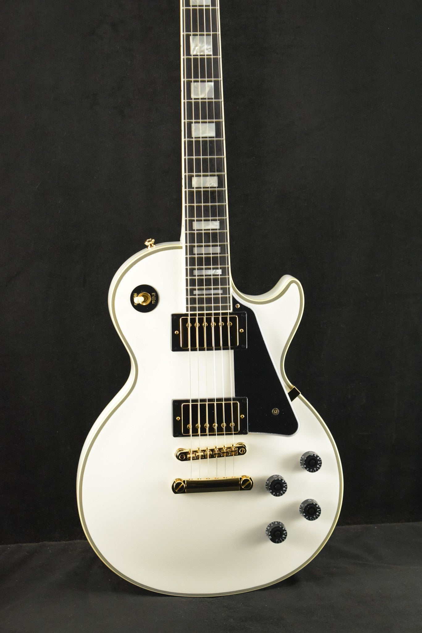 Epiphone IGC Les Paul Custom Alpine White w/Hard Case – Fuller's