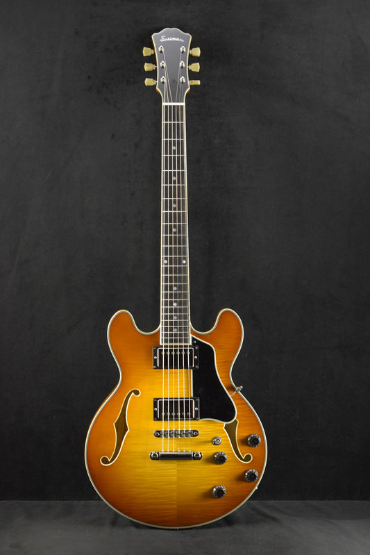 Eastman T484-GB 14" Thinline Seymour Duncan Goldburst Truetone Gloss