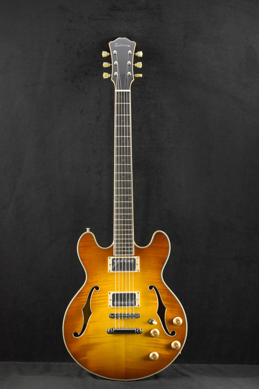 Eastman T184MX-GB All Solid Carved Series 14" Thinline Goldburst Truetone Gloss