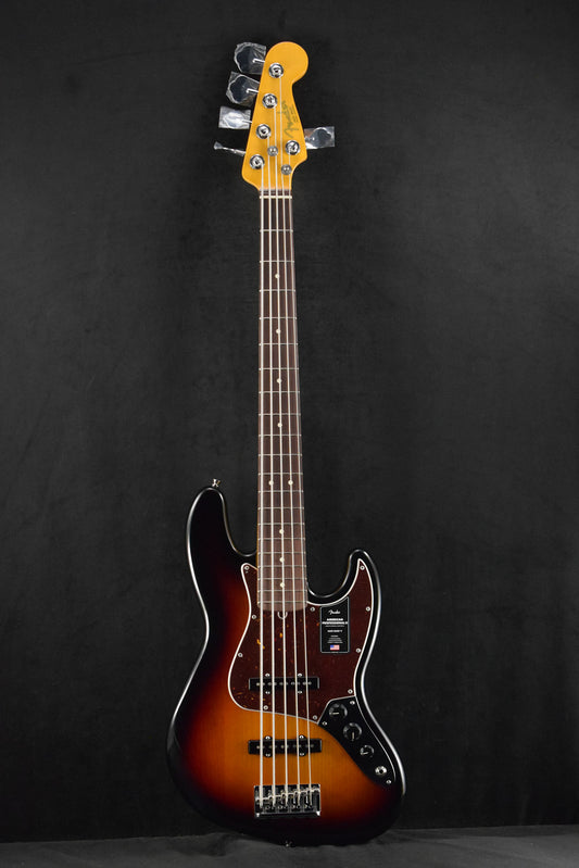 Fender American Professional II Jazz Bass V 3-Color Sunburst Rosewood Fingerboard