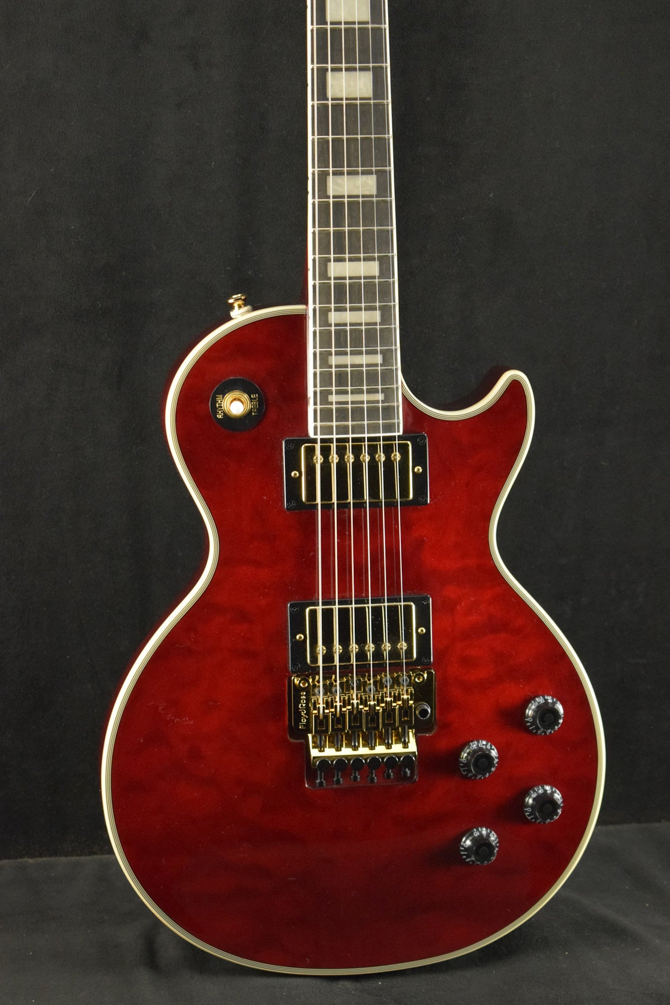 Epiphone Alex Lifeson Les Paul Custom Axcess Ruby – Fuller's Guitar